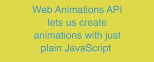 web animation api