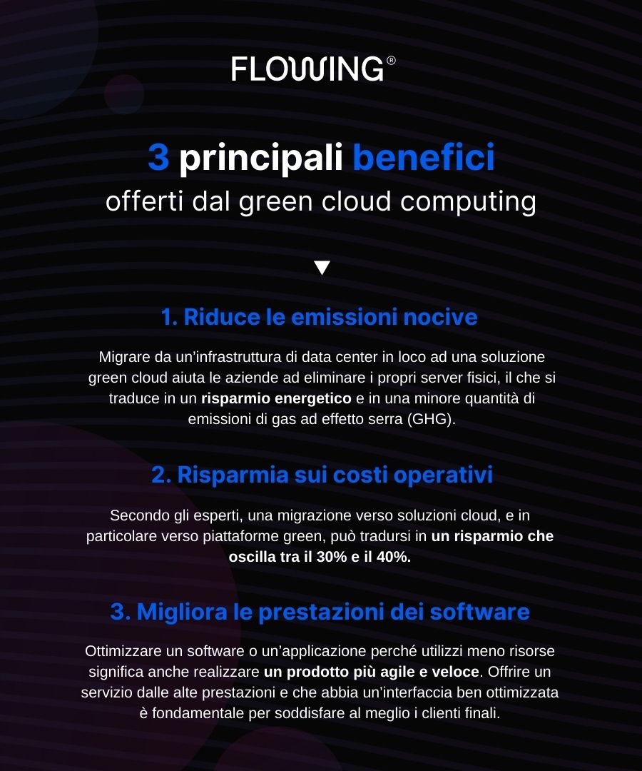 Green cloud computing benefici